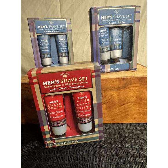 Other - Men's Shave Set Cedar Wood & Eucalyptus 2 Pack 1 fl oz Shave Cream After Shave